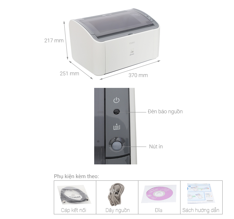 Thông số kỹ thuật Máy in Laser Canon LBP2900