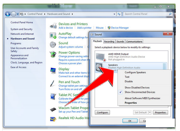 Cách kết nối tai nghe di động với máy tính Win 7 Win 10