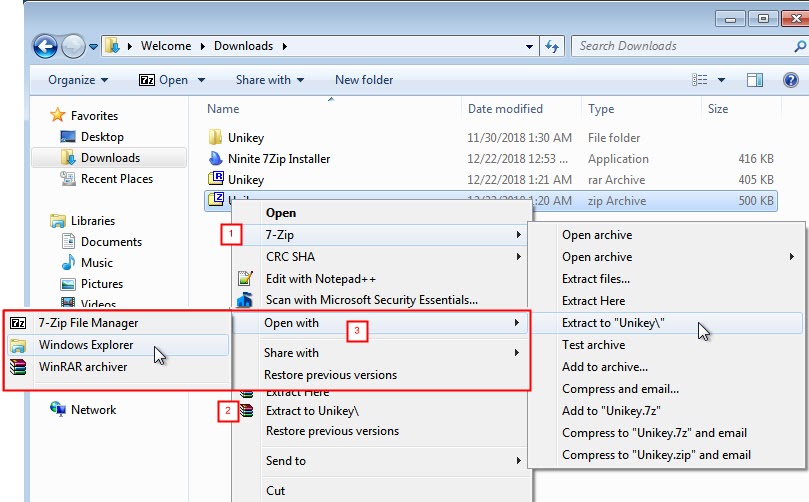 Hướng dẫn giải nén, nén tập tin và sao lưu tập tin dữ liệu hiệu quả?