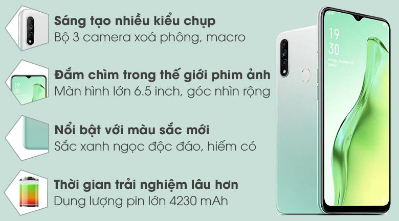 Điện thoại Oppo A31 4GB / 128GB