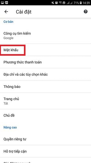 Xem mật khẩu trên điện thoại Android Xem mật khẩu trên điện thoại Android