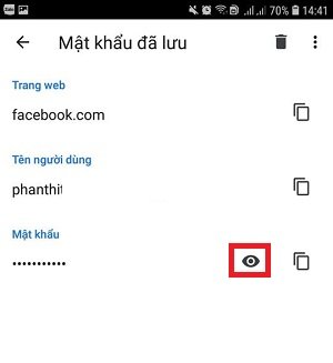 Xem mật khẩu Facebook trên điện thoại Android siêu dễ Xem mật khẩu Facebook trên điện thoại Android siêu dễ