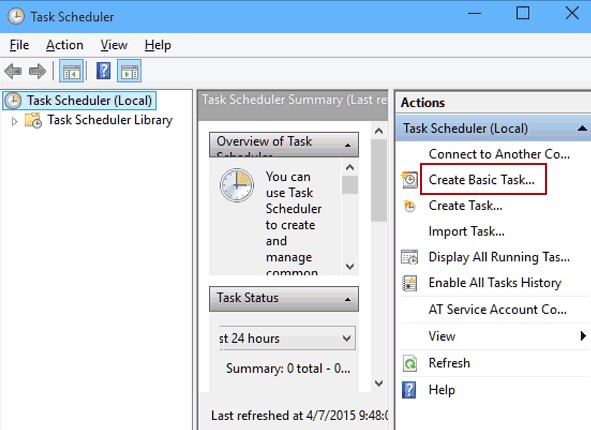 cách tắt máy tính tự động trong win 10