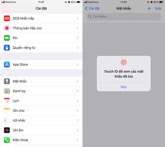 Cách xem lại mật khẩu facebook trên iPhone Cách xem lại mật khẩu facebook trên iPhone