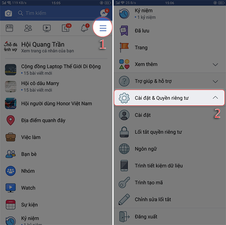 Cách vô hiệu hóa fb tạm thời