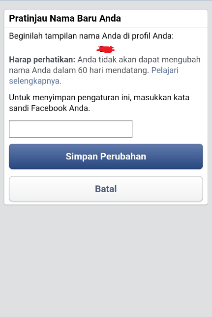 Hướng dẫn đổi tên facebook 1 chữ trên điện thoại di động