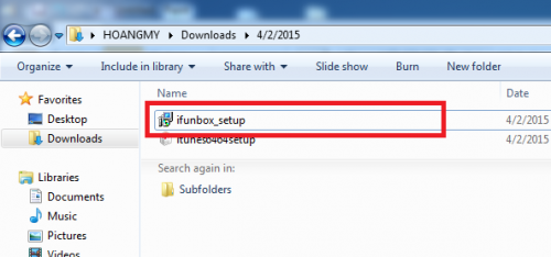Sau khi tải xuống thành công ...