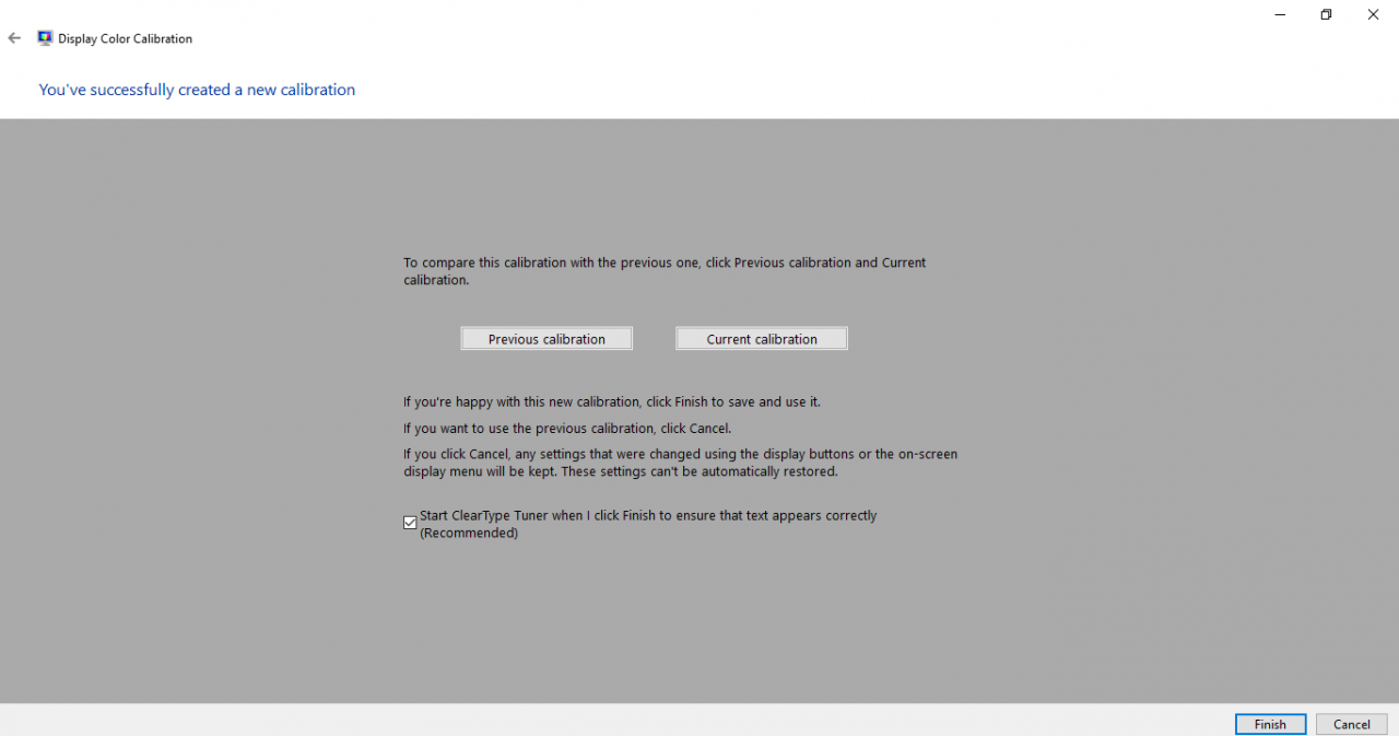 Xem lại kết quả sau khi chỉnh màu chuẩn cho màn hình laptop