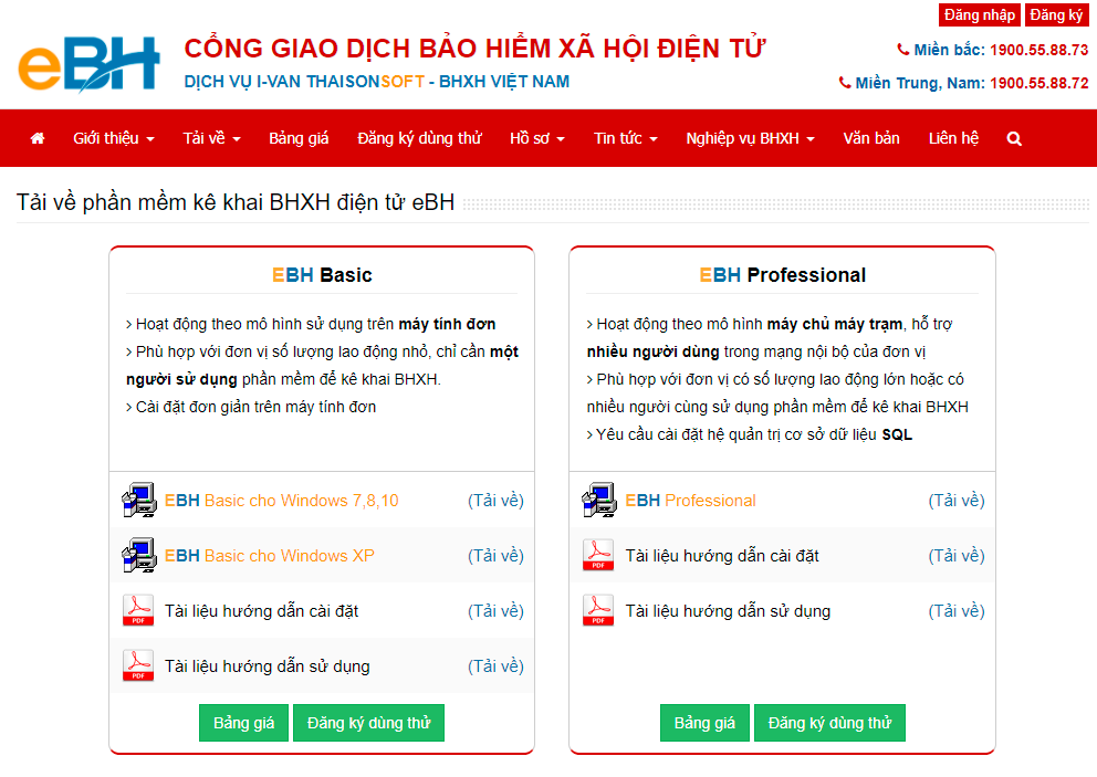 Hướng dẫn tải và cài đặt phần mềm bảo hiểm xã hội eBH Tong đài eBH