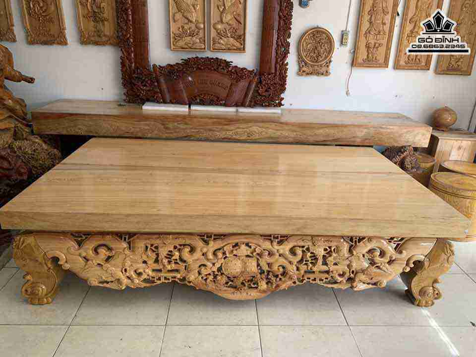 Sập Gỗ Pơ Mu Hai Tấm