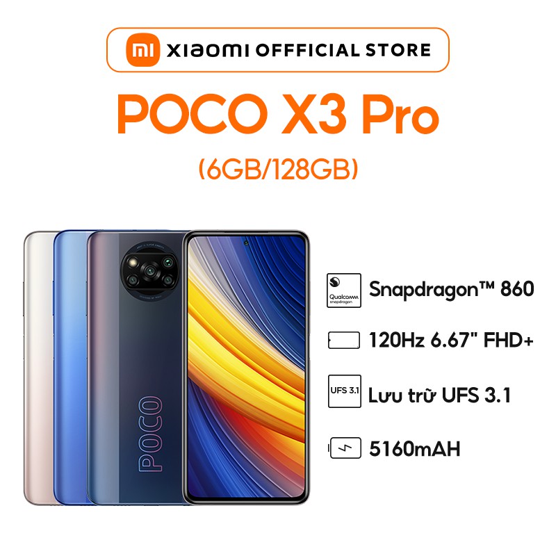 Mã ELMALL1TR giảm 5% đơn 3TR] Điện thoại Xiaomi POCO X3 Pro (6GB+128GB) |  Hàng chính hãng | Bảo hành 18T | Shopee Việt Nam