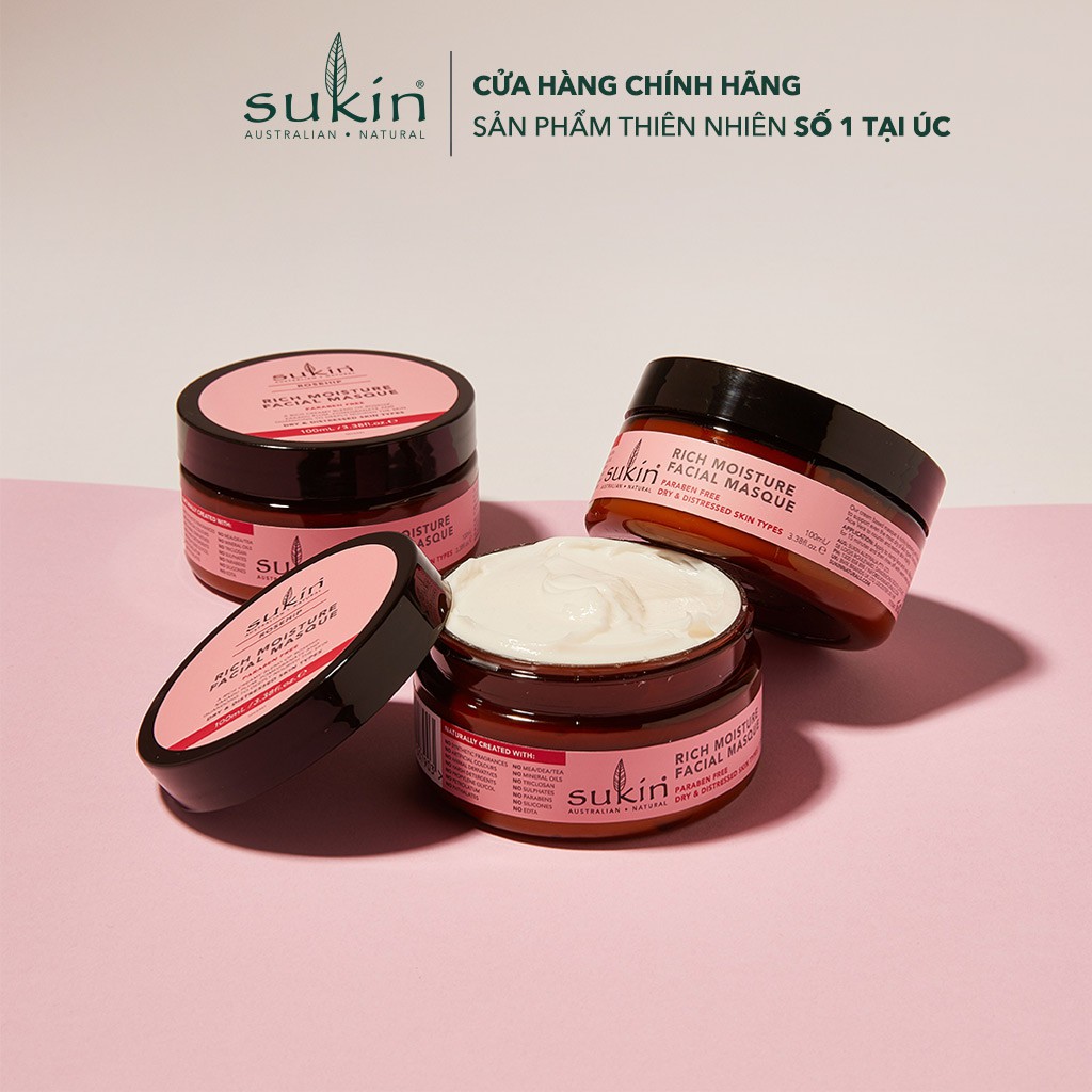 Mặt Nạ Dưỡng Ẩm Tầm Xuân Sukin Rosehip Rich Moisture Facial Masque 100ml | Shopee Việt Nam