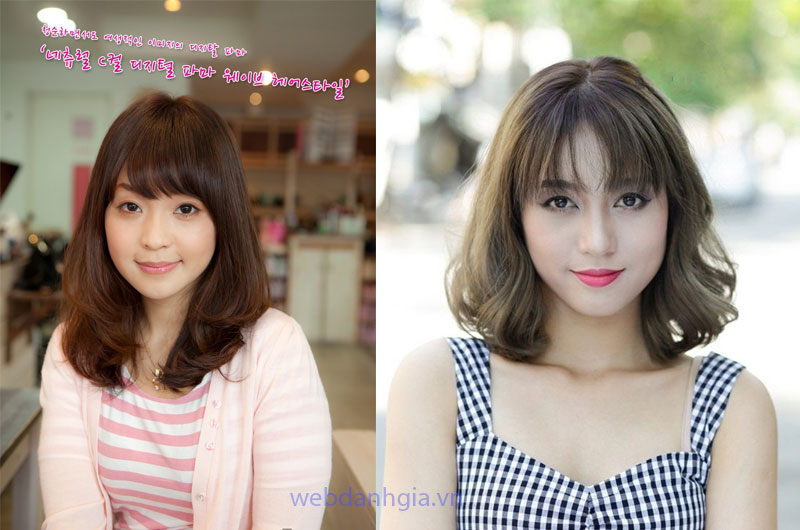 Kiểu tóc layer nữ ngang vai uốn đuôi phù hợp bạn có khuôn mặt tròn Kiểu tóc layer nữ ngang vai uốn đuôi phù hợp bạn có khuôn mặt tròn