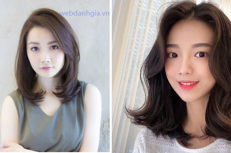 Tóc layer ngắn kết hợp cùng phần mái layer dài Tóc layer ngắn kết hợp cùng phần mái layer dài