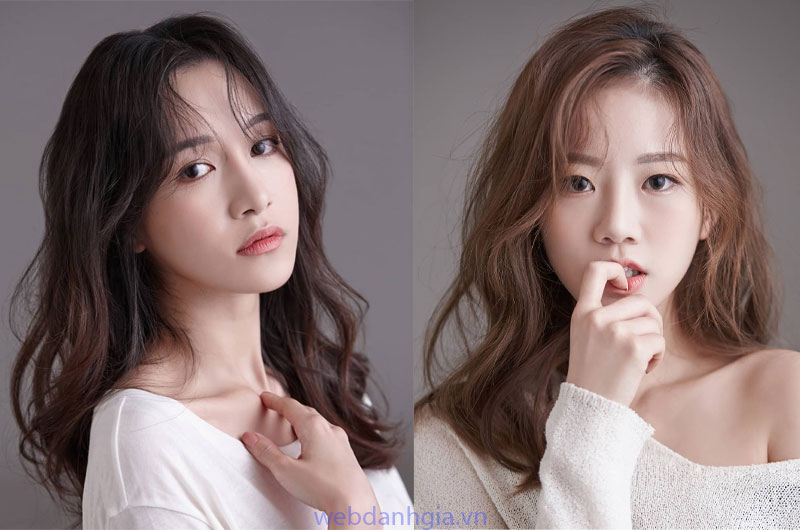 Tóc layer nữ ngắn xoăn ngang vai Tóc layer nữ ngắn xoăn ngang vai