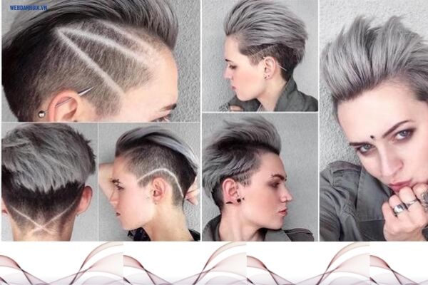 Tóc Tomboy Undercut dành cho nữ giới Tóc Tomboy Undercut dành cho nữ giới