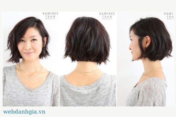 Tóc bob ngắn tỉa layer châu á Tóc bob ngắn tỉa layer châu á