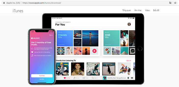Kết nối bằng iTunes